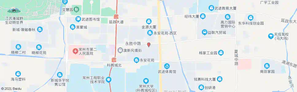 常州永安花苑_公交站地图_常州公交_妙搜公交查询2025