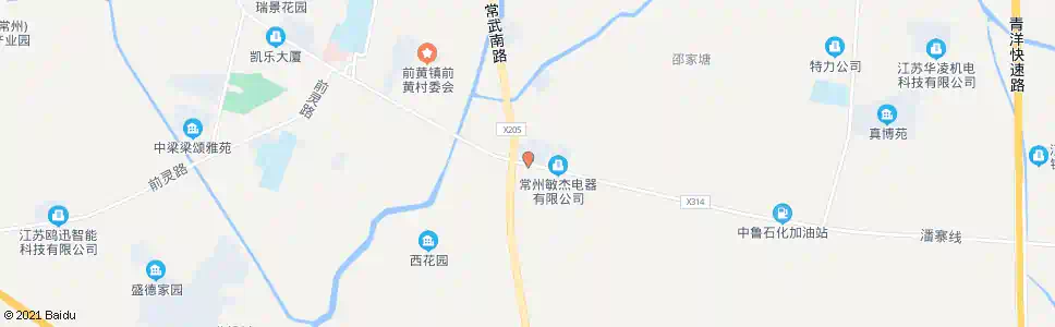 常州前黄东_公交站地图_常州公交_妙搜公交查询2025