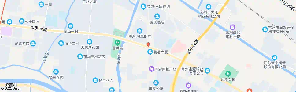 常州凤凰路中吴大道_公交站地图_常州公交_妙搜公交查询2025
