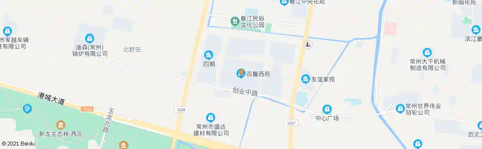 常州百馨西苑_公交站地图_常州公交_妙搜公交查询2025