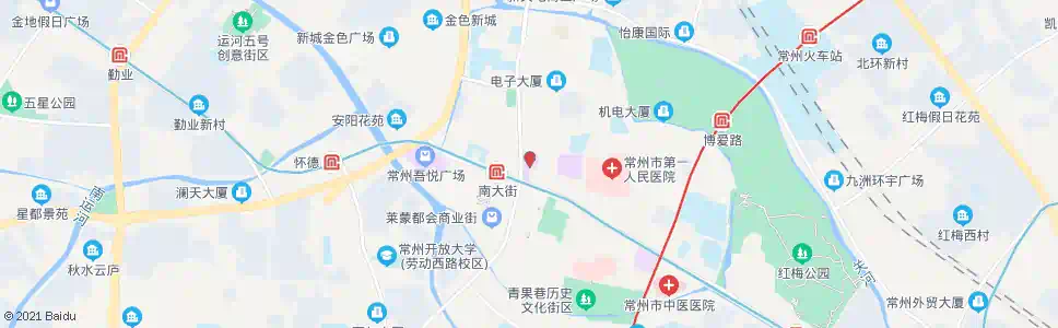 常州新世纪商城_公交站地图_常州公交_妙搜公交查询2025