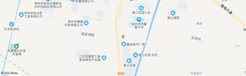 常州西夏墅(西)_公交站地图_常州公交_妙搜公交查询2025