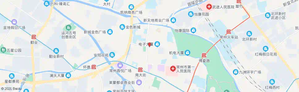 常州东横街健身路_公交站地图_常州公交_妙搜公交查询2025