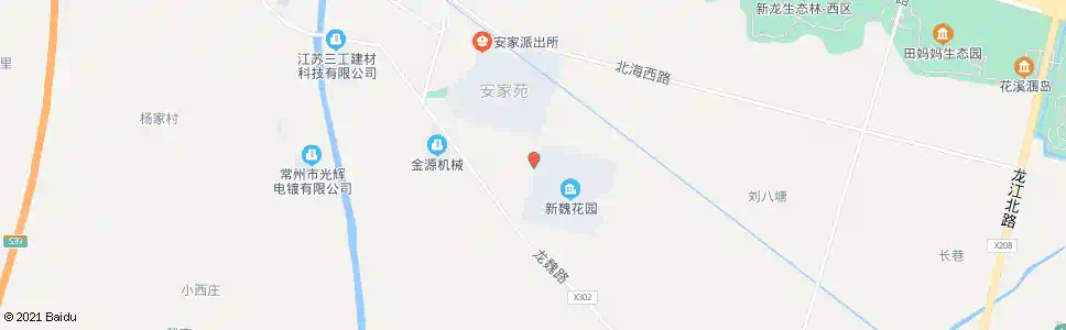 常州新魏花园北门_公交站地图_常州公交_妙搜公交查询2025