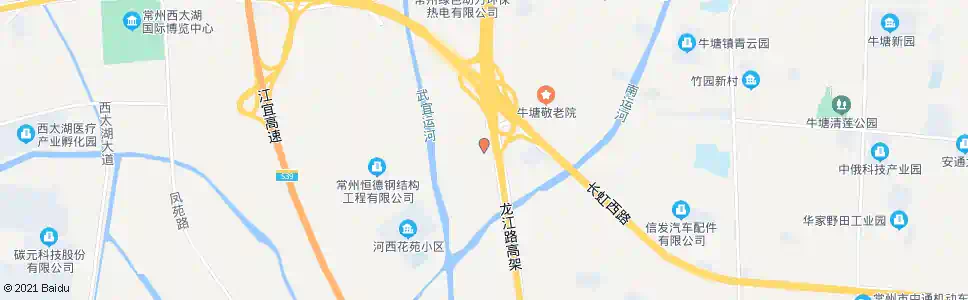 常州长虹西路立交_公交站地图_常州公交_妙搜公交查询2025