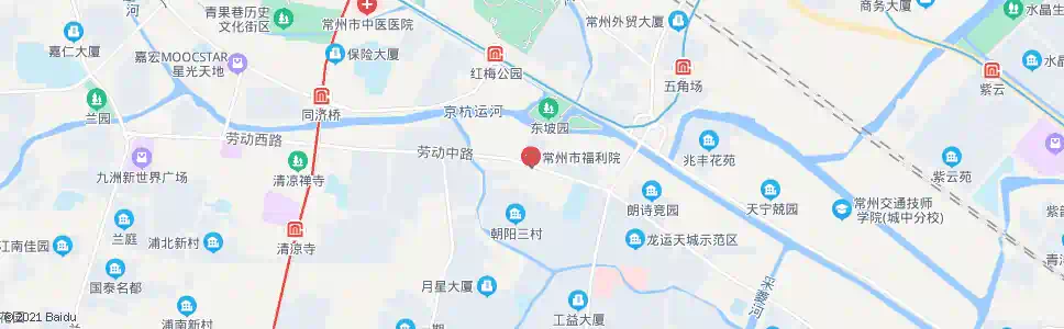 常州常州福利院_公交站地图_常州公交_妙搜公交查询2025