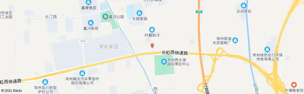 常州西太湖大道长虹路_公交站地图_常州公交_妙搜公交查询2025