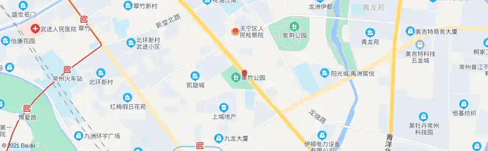 常州翠竹公园_公交站地图_常州公交_妙搜公交查询2025