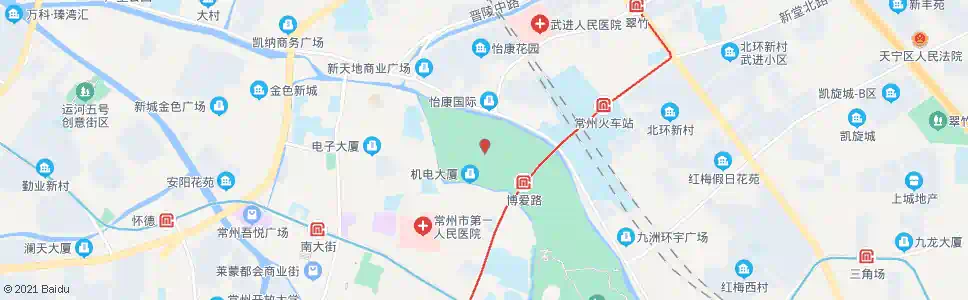常州北太平桥路博爱路_公交站地图_常州公交_妙搜公交查询2025