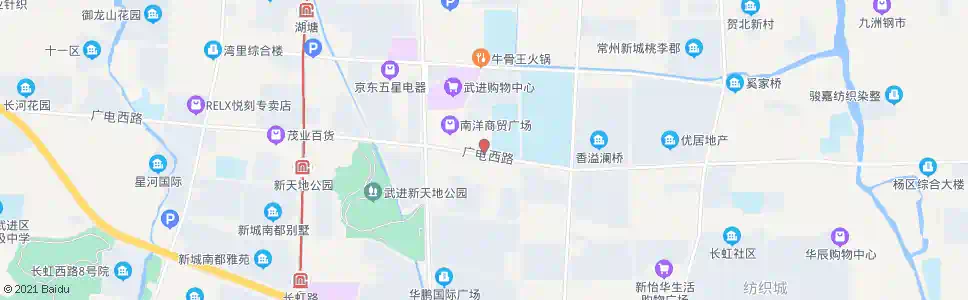 常州南洋广场湖塘路桥_公交站地图_常州公交_妙搜公交查询2025
