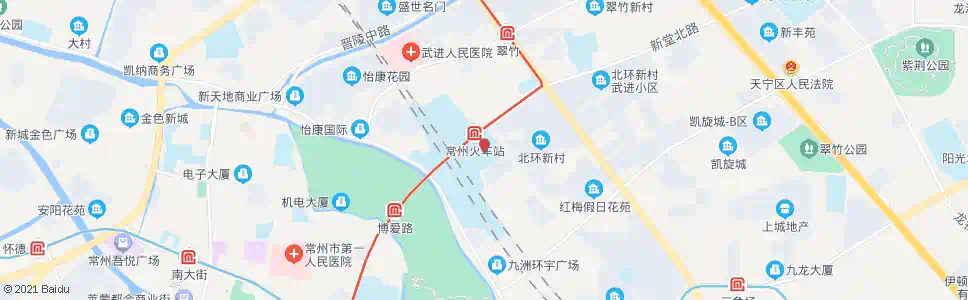 常州火车站东广场公交回车场_公交站地图_常州公交_妙搜公交查询2025