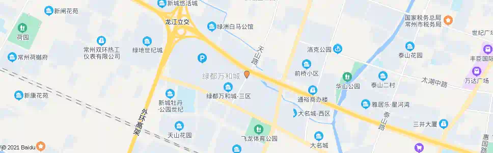 常州天山路龙城大道_公交站地图_常州公交_妙搜公交查询2025