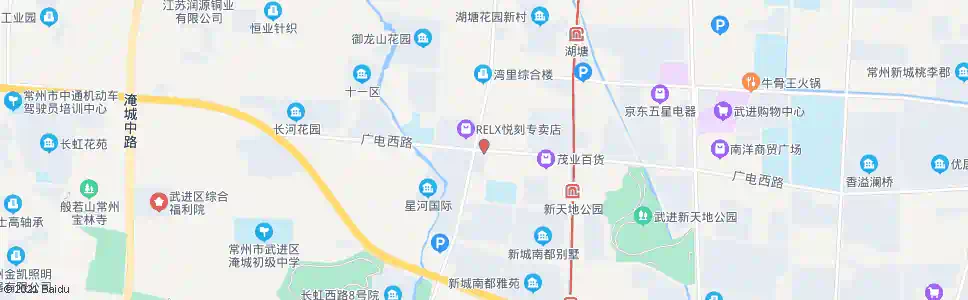 常州广电路兰陵路四季青服装城_公交站地图_常州公交_妙搜公交查询2025