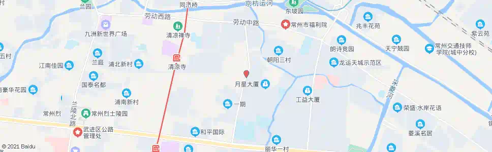 常州清凉东站_公交站地图_常州公交_妙搜公交查询2025