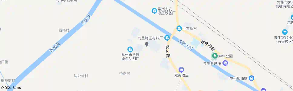 常州奔牛工业园南区_公交站地图_常州公交_妙搜公交查询2025