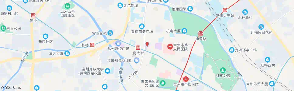 常州新世纪商城(五交化)_公交站地图_常州公交_妙搜公交查询2025
