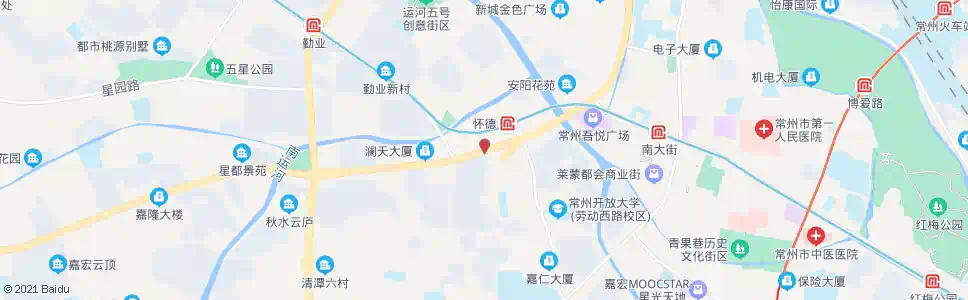 常州怀德桥西_公交站地图_常州公交_妙搜公交查询2025