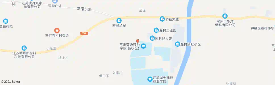 常州交通技师学院西门_公交站地图_常州公交_妙搜公交查询2025