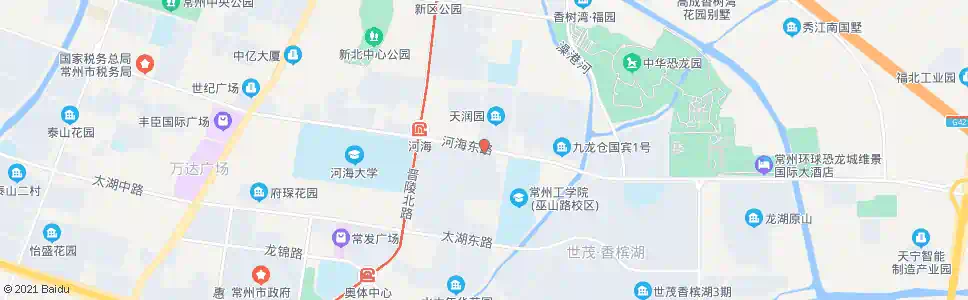 常州河海路巫山路_公交站地图_常州公交_妙搜公交查询2025