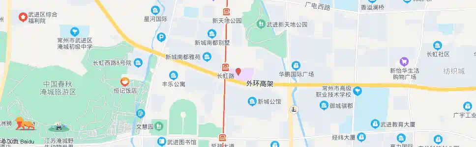 常州路劲又一城(花园街长虹路)_公交站地图_常州公交_妙搜公交查询2025