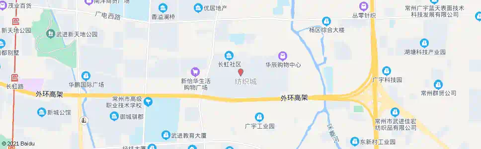 常州湖塘纺织城西_公交站地图_常州公交_妙搜公交查询2025