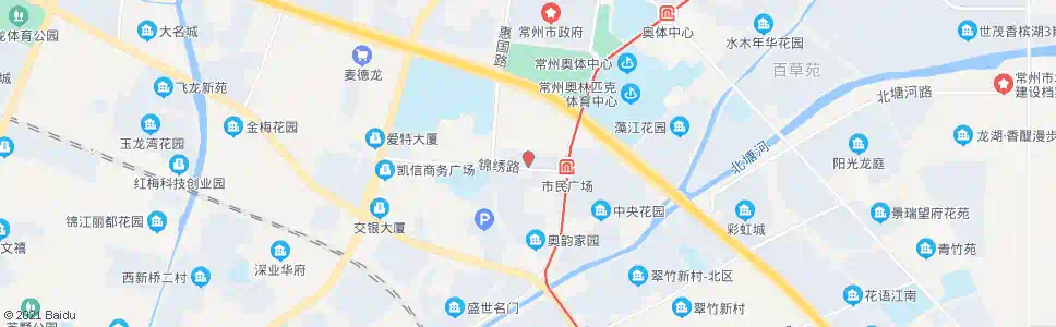 常州衡山路珠江路(常州政务服务中心)_公交站地图_常州公交_妙搜公交查询2025