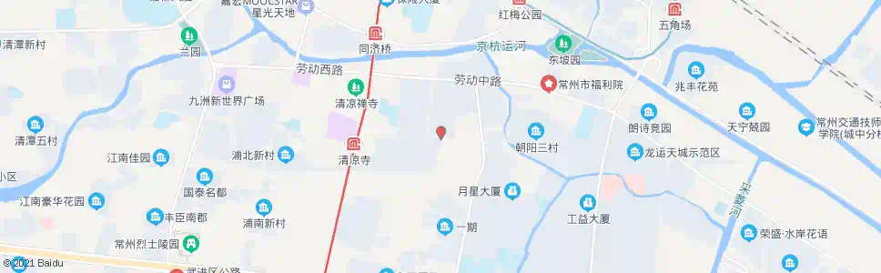 常州清凉新村北站_公交站地图_常州公交_妙搜公交查询2025