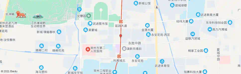 常州永胜路花园街_公交站地图_常州公交_妙搜公交查询2025