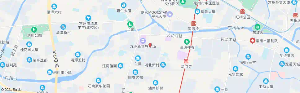 常州九洲新世界_公交站地图_常州公交_妙搜公交查询2025