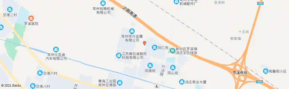 常州汤庄同仁园_公交站地图_常州公交_妙搜公交查询2025