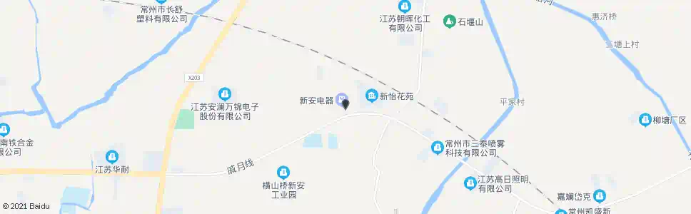 常州新安西_公交站地图_常州公交_妙搜公交查询2025