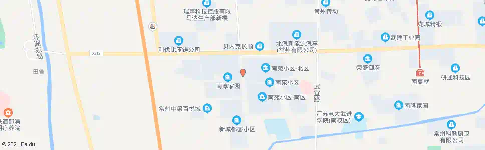 常州凤林路南苑小区_公交站地图_常州公交_妙搜公交查询2025