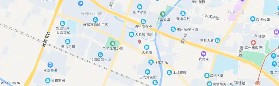 常州华山路飞龙路(大名城南)_公交站地图_常州公交_妙搜公交查询2025