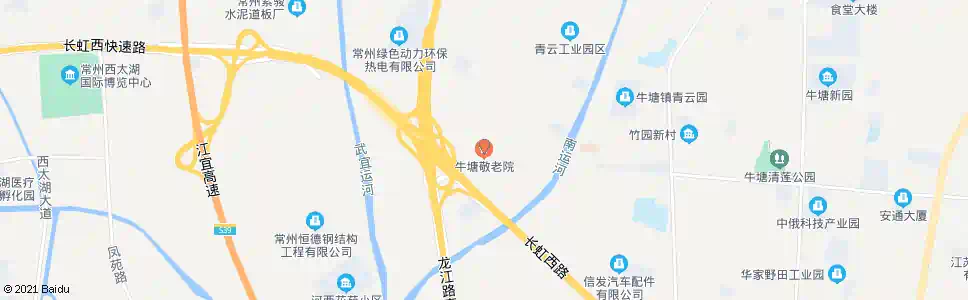 常州牛塘敬老院_公交站地图_常州公交_妙搜公交查询2025