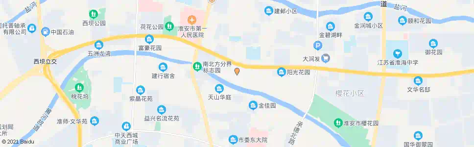 淮安黄河花园_公交站地图_淮安公交_妙搜公交查询2025