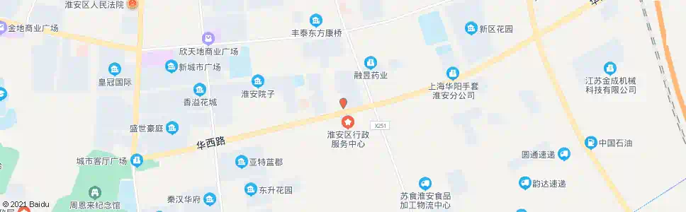 淮安光华厂_公交站地图_淮安公交_妙搜公交查询2025