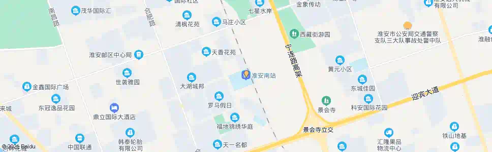 淮安城南_公交站地图_淮安公交_妙搜公交查询2025