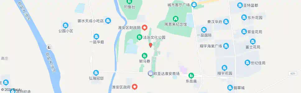 淮安上板街_公交站地图_淮安公交_妙搜公交查询2025