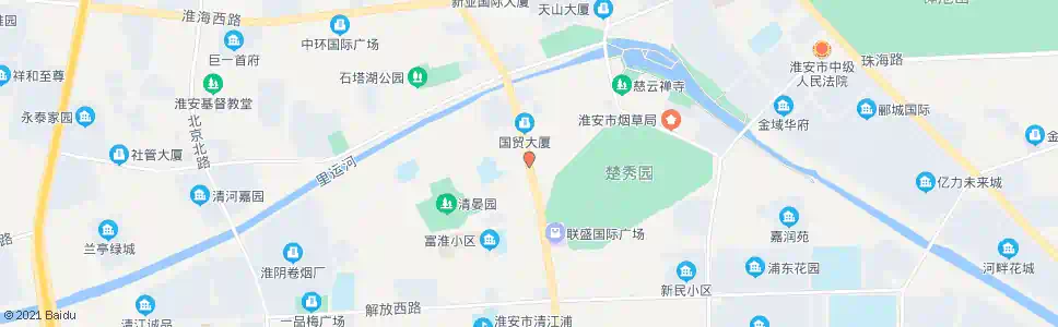 淮安市二院_公交站地图_淮安公交_妙搜公交查询2025