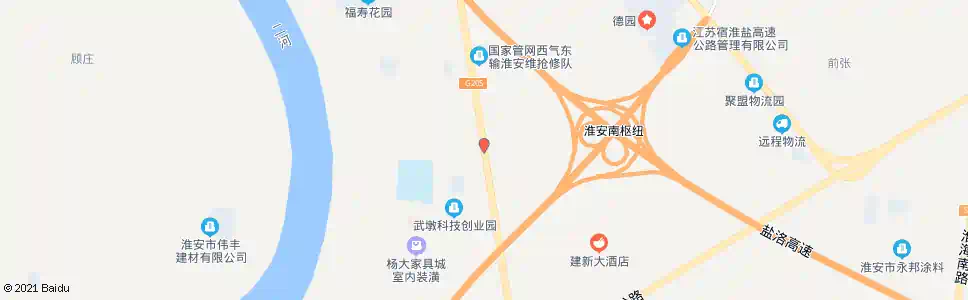 淮安夏庄_公交站地图_淮安公交_妙搜公交查询2025