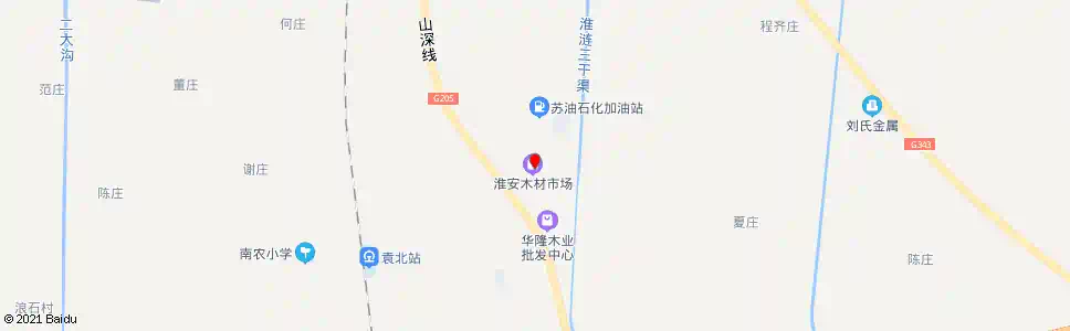 淮安木材总厂_公交站地图_淮安公交_妙搜公交查询2025