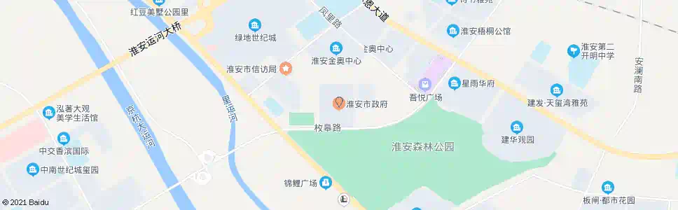 淮安楚州区政府_公交站地图_淮安公交_妙搜公交查询2025