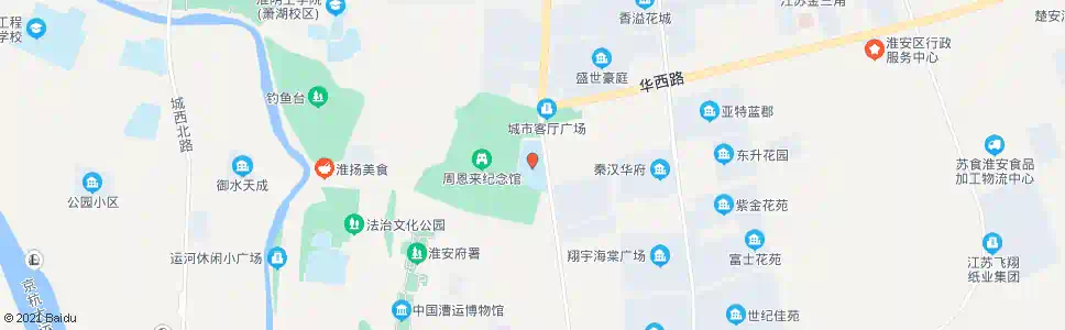淮安外国语学校_公交站地图_淮安公交_妙搜公交查询2025