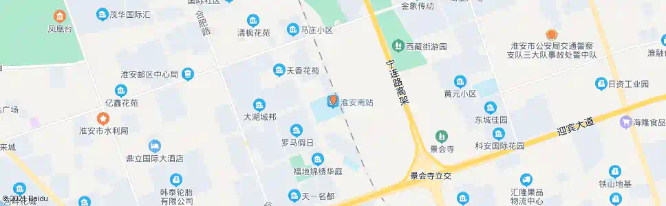 淮安火车南站_公交站地图_淮安公交_妙搜公交查询2025