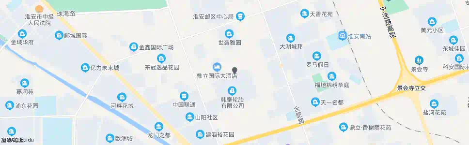 淮安韩泰集团_公交站地图_淮安公交_妙搜公交查询2025