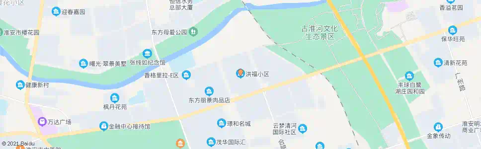 淮安洪福小区_公交站地图_淮安公交_妙搜公交查询2025