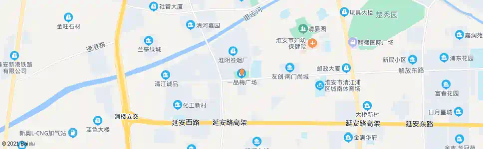 淮安一品梅广场_公交站地图_淮安公交_妙搜公交查询2025