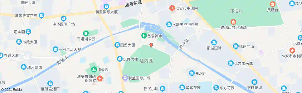 淮安楚秀园北大门_公交站地图_淮安公交_妙搜公交查询2025