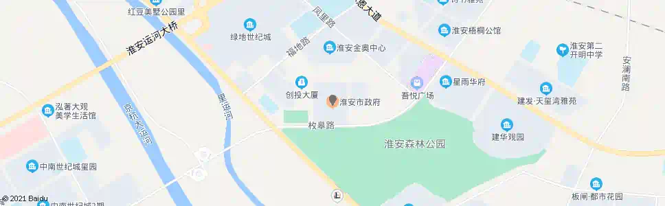 淮安市政府_公交站地图_淮安公交_妙搜公交查询2025
