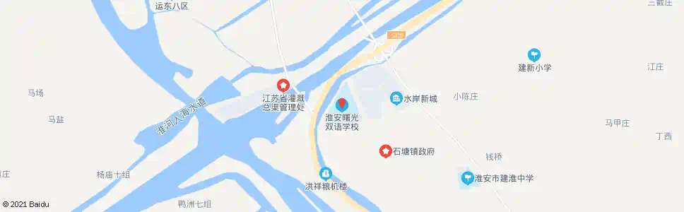 淮安曙光双语学校_公交站地图_淮安公交_妙搜公交查询2025
